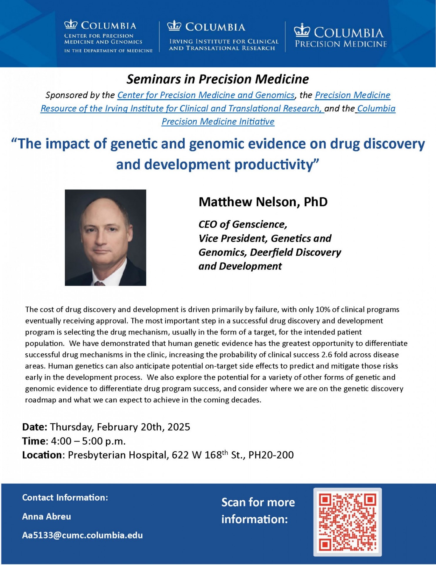 matthew nelson lecture precision medicine